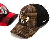 Cap Capslab - Tom & Jerry Trucker - Jerry Wink Checkered - Brown / Black