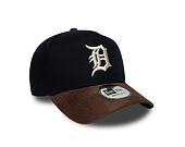 Cap New Era - MLB Suede Visor 9FORTY A-Frame - Detroit Tigers - Navy / Chestnut Brown