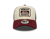 Cap New Era - Branded Cord Visor 9FORTY A-Frame Trucker - Maroon / Stone