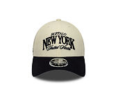Cap New Era - Branded Wordmark 9FORTY M-CROWN - Cream / Navy