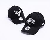 New Era 9FORTY NBA Essential outline Chicago Bulls Strapback Black Cap