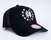 Mitchell & Ness Branded Essential Stars Trucker Snapback Black Cap