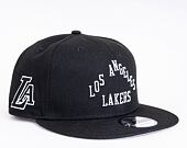New Era 9FIFTY NBA22 City Alternate Los Angeles Lakers Black & White Snapback Cap
