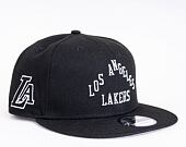 New Era 9FIFTY NBA22 City Alternate Los Angeles Lakers Black & White Snapback Cap