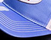 Von Dutch Cary Trucker Satin Blue/Pink Cap