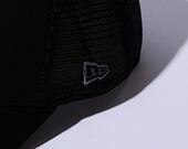 New Era 9FORTY Trucker MLB Black on Black Team Logo Los Angeles Dodgers Snapback Cap