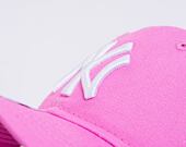 Dětská Kšiltovka New Era 9FORTY Kids MLB League Essential New York Yankees Wild Rose Pink / White