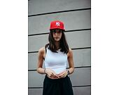 New Era 59FIFTY MLB Basic New York Yankees Fitted Scarlet / White Log Cap