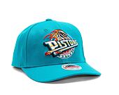 Mitchell & Ness Detroit Pistons Team Ground 2.0 Stretch Snapback HWC Teal Cap