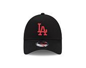 Kšiltovka New Era 9FORTY MLB League Essential Los Angeles Dodgers Black / Cardinal