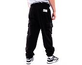 Tepláky New Era Cargo Joggers Black / White