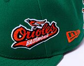Kšiltovka New Era 59FIFTY MLB Coops All Over Print Baltimore Orioles Cooperstown Team Color