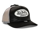 Kšiltovka Von Dutch Trucker Boston - Satin - Black/Grey