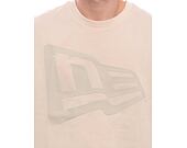 Triko New Era - Tech Flag Oversized Tee - Cream / Grey