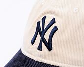 Kšiltovka New Era - MLB Cord 9TWENTY - NY Yankees - Cream / Navy