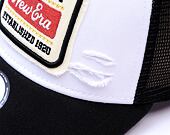 Kšiltovka New Era - Buffalo Patch Distress 9FORTY Trucker - White / Black
