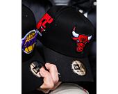 Kšiltovka New Era - NBA Side Patch 9FORTY A-Frame - Chicago Bulls - Black