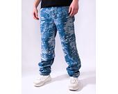 Kalhoty Karl Kani - Og K Distress Camo Five Pocket Denim - medium blue