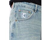 Kraťasy Karl Kani OG Denim Baggy Jorts bleached blue