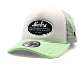 Kšiltovka New Era - Branded Oval Foam Patch 9FORTY Trucker - White / Green