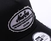 Kšiltovka New Era - Branded Oval Distress Patch 9FORTY Trucker - Black