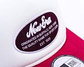 Kšiltovka New Era - Branded Oval Foam Patch 9FORTY Trucker - White / Cherry