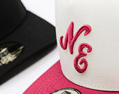 Kšiltovka New Era - Branded Script 59FIFTY - Ivory / Cherry