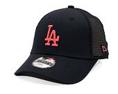 Dětská Kšiltovka New Era - MLB Homefield Trucker 9FORTY - LA Dodgers - Navy / Coral