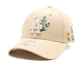 Dámská Kšiltovka New Era - MLB Floral Icon 9FORTY - LA Dodgers - Cream
