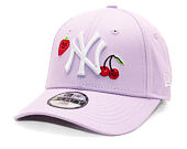 Dětská Kšiltovka New Era - MLB Fruit Icon 9FORTY - NY Yankees - Lila / White