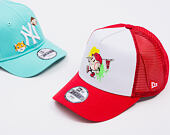 Dětská Kšiltovka New Era - Kids Mascot 9FORTY A-Frame Trucker - Scarlet / White