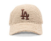Kšiltovka New Era - MLB Borg Teddy Fleece 9FORTY - LA Dodgers - Cream