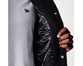 Bunda New Era - Hooded Varsity Jacket - Black
