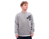 Svetr New Era - Branded Script Knit Sweater - Heather Grey