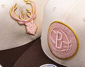 Kšiltovka Mitchell & Ness - Blush Sand Classic Red - Brooklyn Nets - Sand/Brown