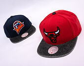 Kšiltovka Mitchell & Ness - NBA Denim Patchwork - Chicago Bulls - Red