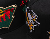 Kšiltovka Mitchell & Ness - NHL Busted Pro - Pittsburgh Penguins - Black