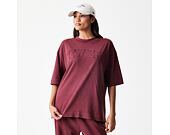 Tee New Era - Branded Washed Oversized Tee - Burgundy