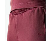 Pants New Era - Branded Washed Straight Sweatpants - Burgundy