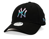 Womens Cap New Era - MLB Womens Metallic Logo 9FORTY - NY Yankees - Black / Ink Purple