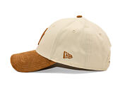 Womens Cap New Era - MLB Faux Suede 9FORTY - NY Yankees - Cream / Camel