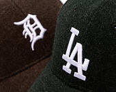 Cap New Era - MLB Melton Wool 9FORTY - LA Dodgers - Dark Green / White