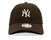 Womens Cap New Era - MLB Womens Essential Midi Logo 9FORTY - NY Yankees - Brown