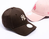 Womens Cap New Era - MLB Womens Essential Midi Logo 9FORTY - NY Yankees - Brown