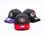 Cap New Era - NFL Charcoal Drop 9FORTY A-Frame - San Francisco 49Ers - Steel Clouds / Scarlet