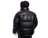 Karl Kani - Metal Signature Pu Leather Puffer Jacket - Black