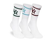 Socks New Era - MLB Crew Socks 3pk - NY Yankees - White
