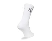 Socks New Era - Script Crew Socks 1pk - White / Navy