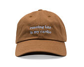 8by8 Dadcap - "running late is my cardio" - Brown/Sky Blue