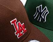 Cap New Era - MLB Outline Script 9FORTY A-Frame - LA Dodgers - Chestnut Brown